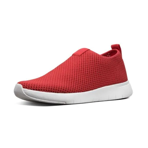 FitFlop AIRMESH SNEAKERS HIGH TOP - PASSION RED CO
