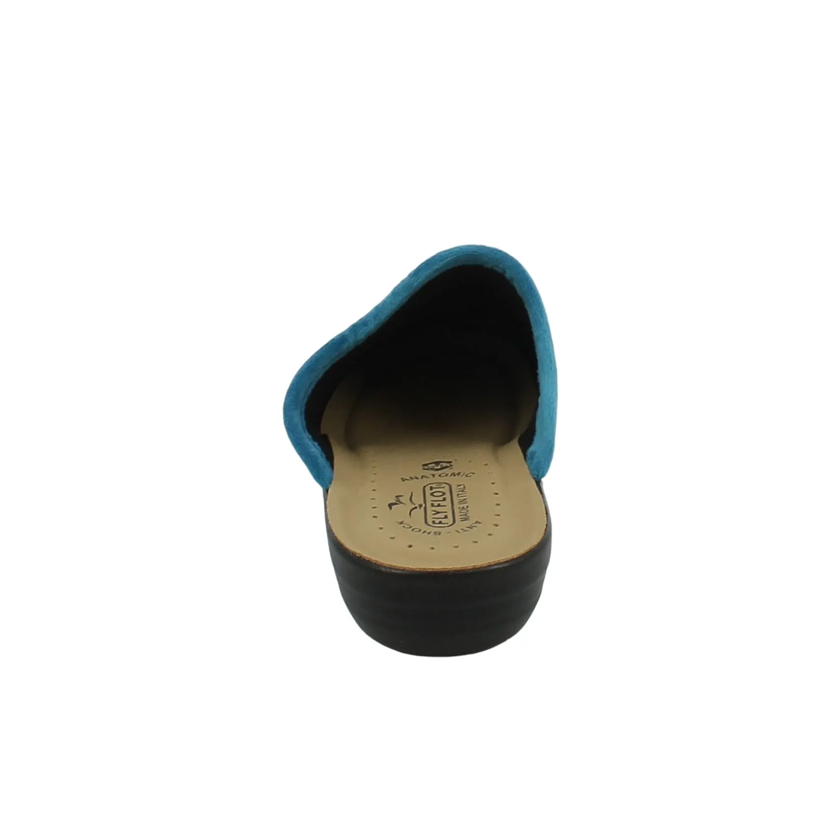 Fly Flot  Ciabatta azzurra con pois laminati 