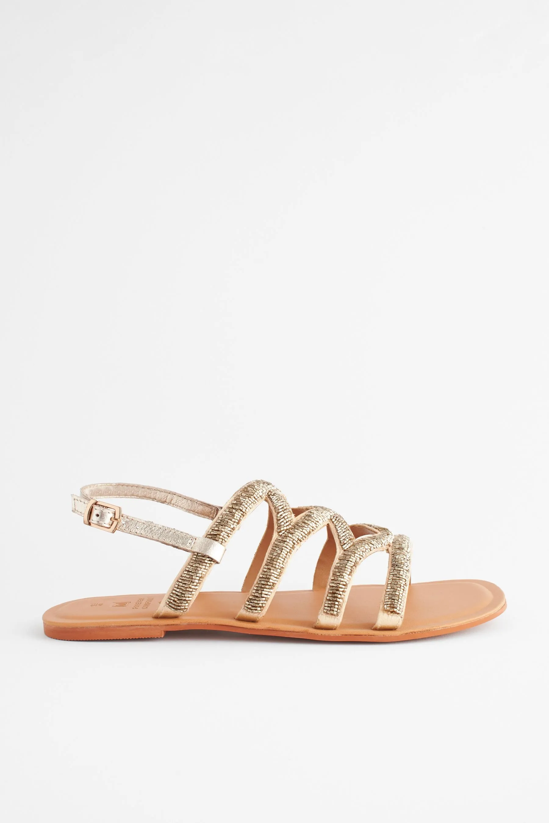 Forever Comfort® - Sandali con cinturino posteriore e perline