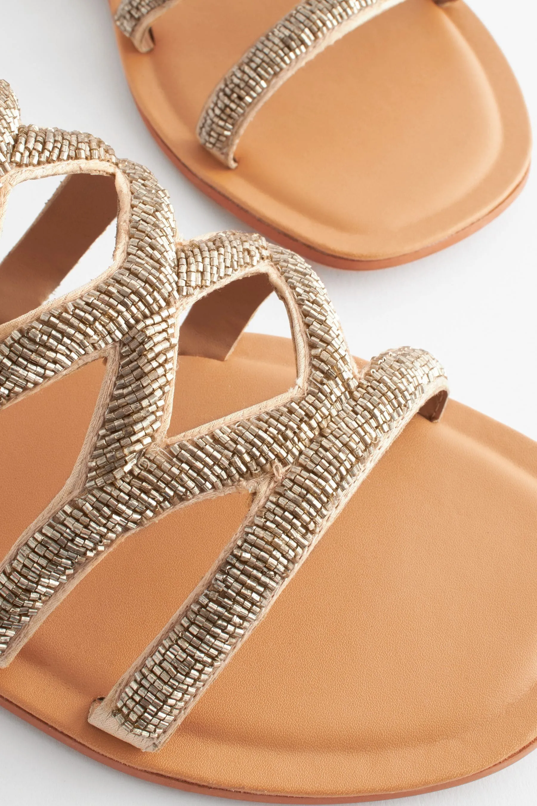 Forever Comfort® - Sandali con cinturino posteriore e perline