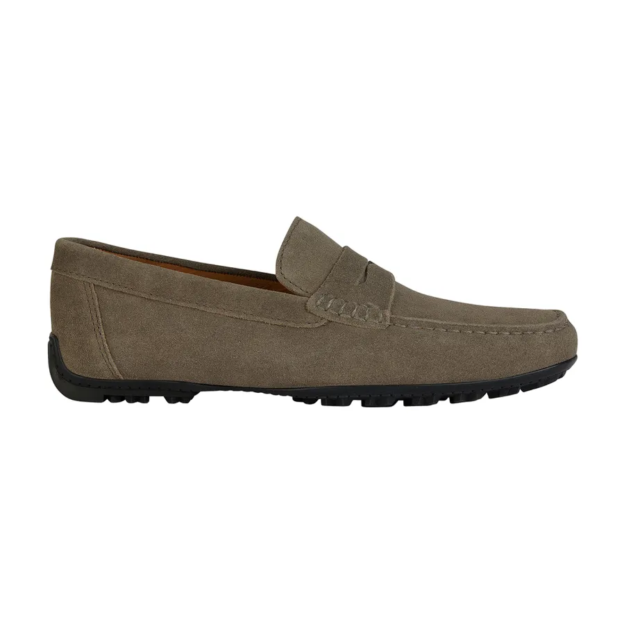 Geox Men's moccasin shoe in suede Kosmopolis + Grip U35CFB00020C6029 dove gray