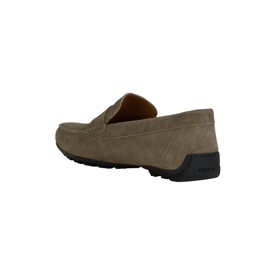 Geox Men's moccasin shoe in suede Kosmopolis + Grip U35CFB00020C6029 dove gray