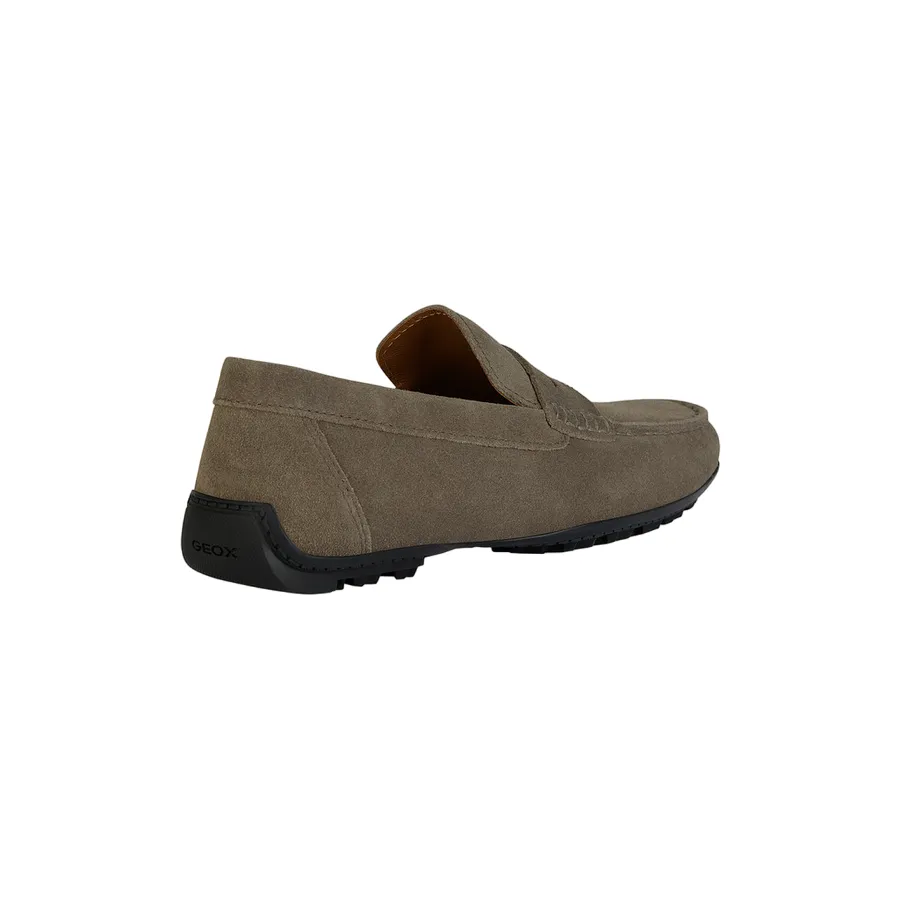 Geox Men's moccasin shoe in suede Kosmopolis + Grip U35CFB00020C6029 dove gray