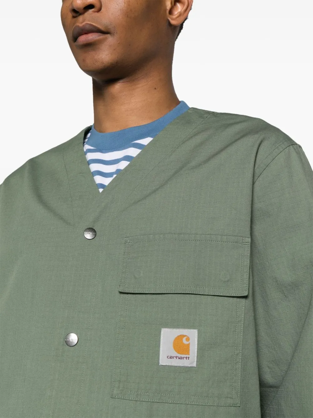 Giacca-camicia Elroy in verde - uomo