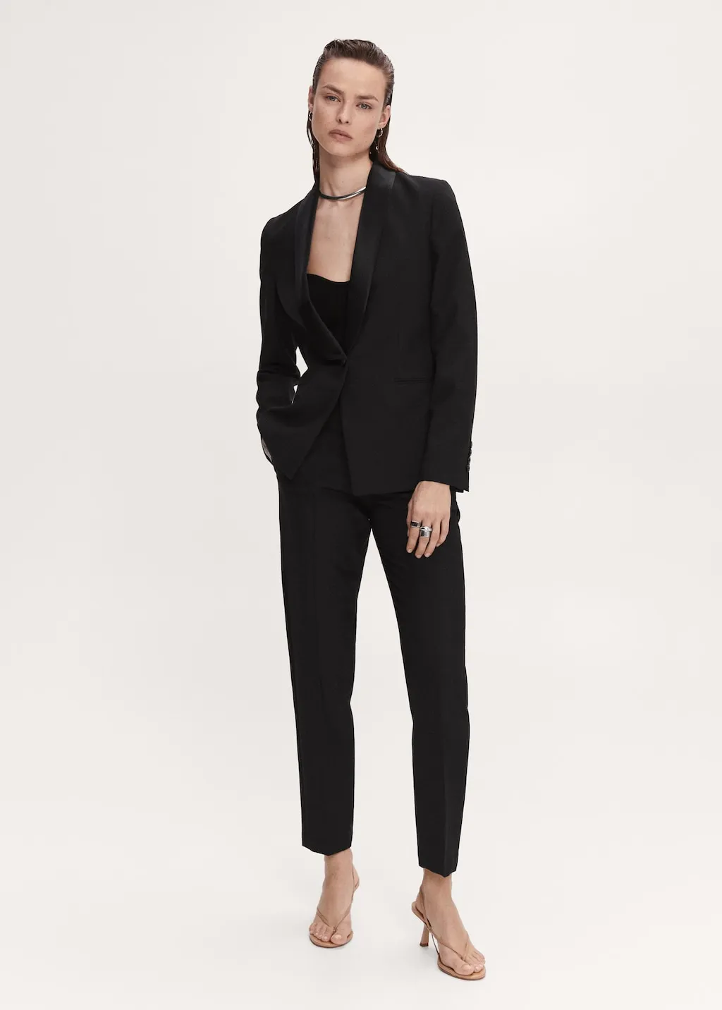 Giacca completo revers satinati