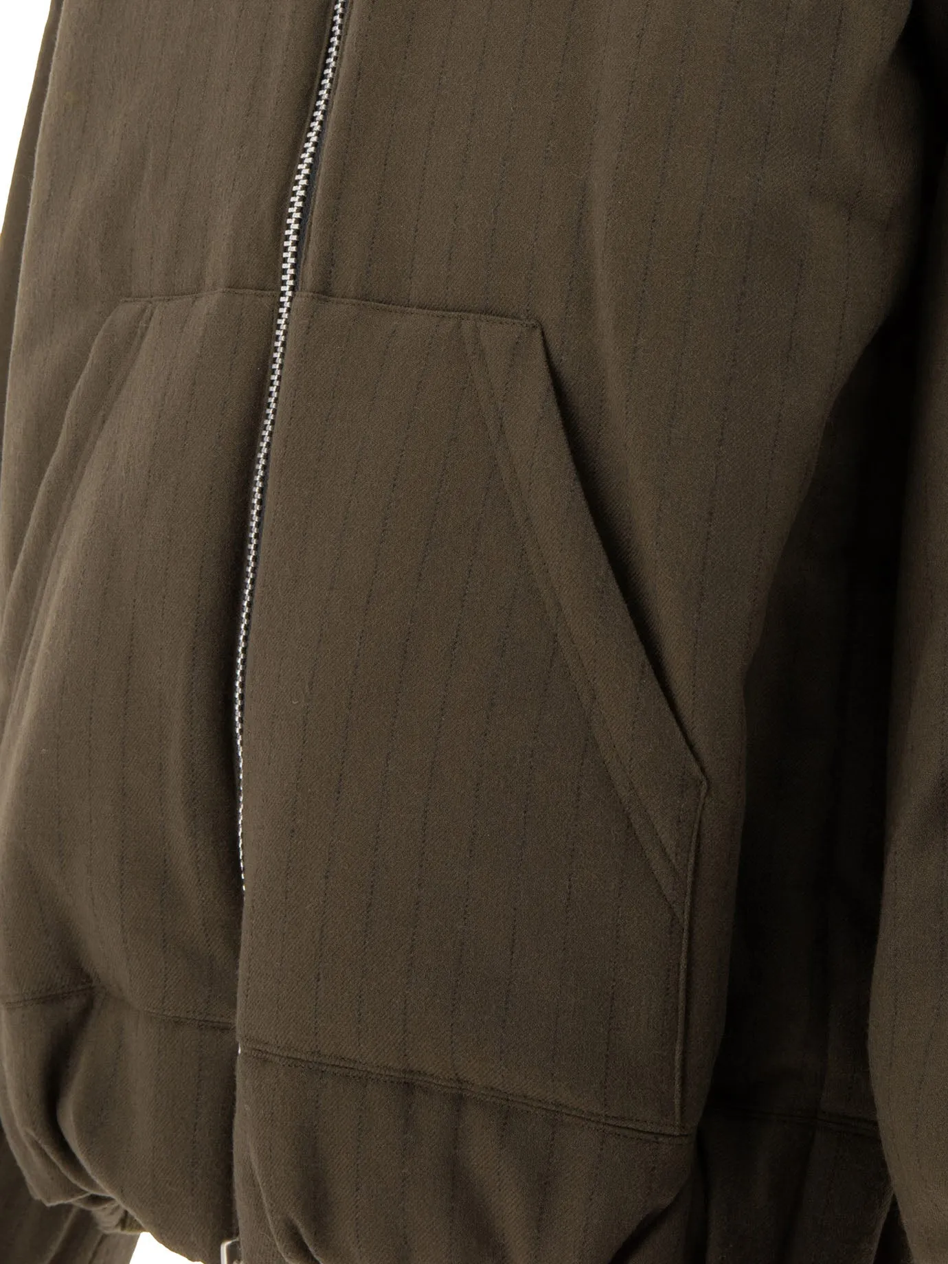 Giacca con cappuccio a gesso sacai