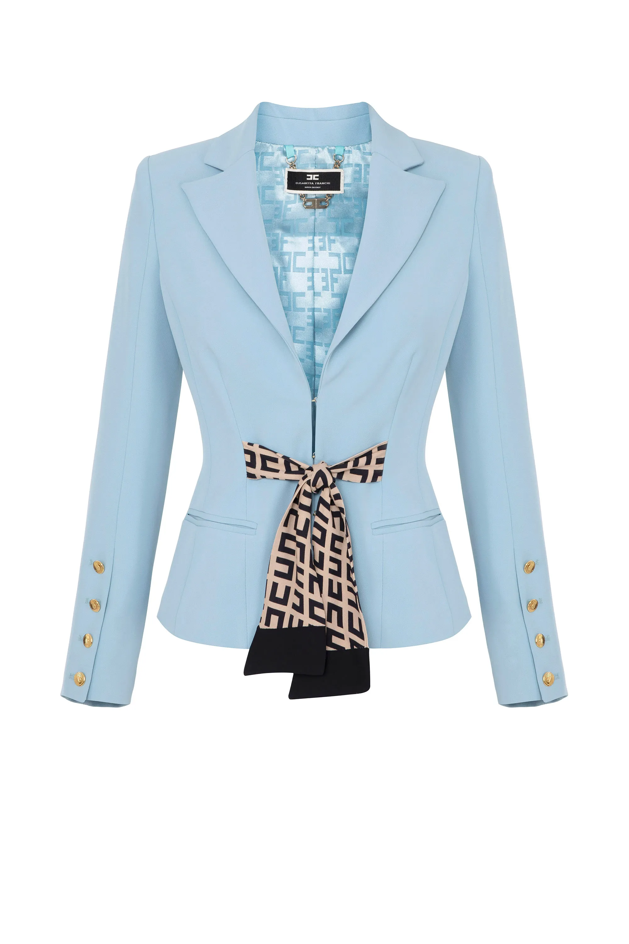 Giacca in doppio crepe stretch