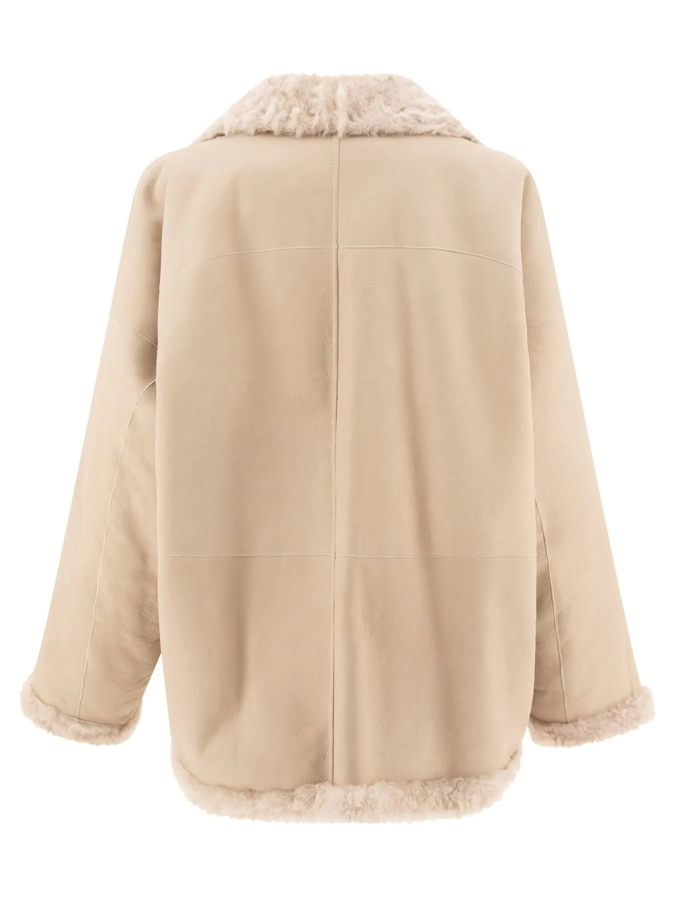 Giacca in pelle di Brunello Cucinelli