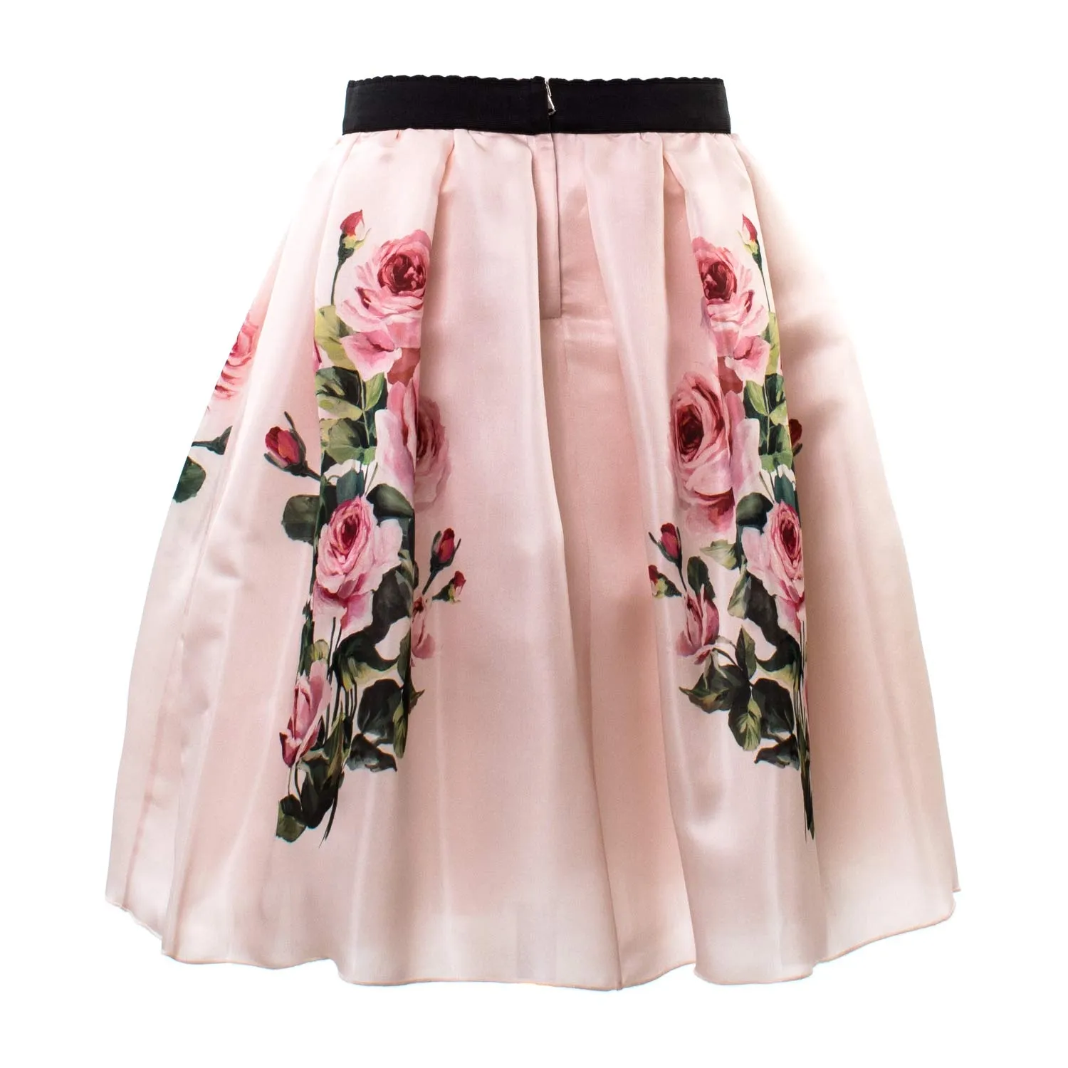 Gonna Bambina In Seta Rosa