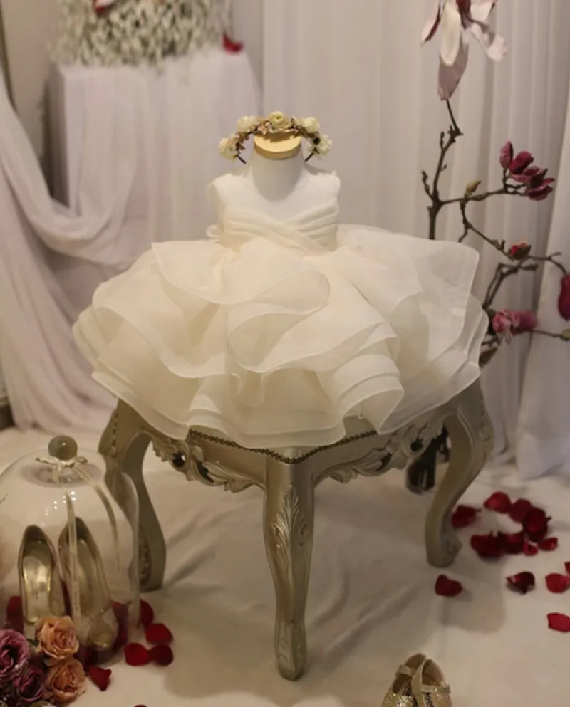 Gonna da principessa Gonna tutu per ragazze Abito da sposa per bambini Abito da ragazza di fiori Abito da compleanno per ragazze