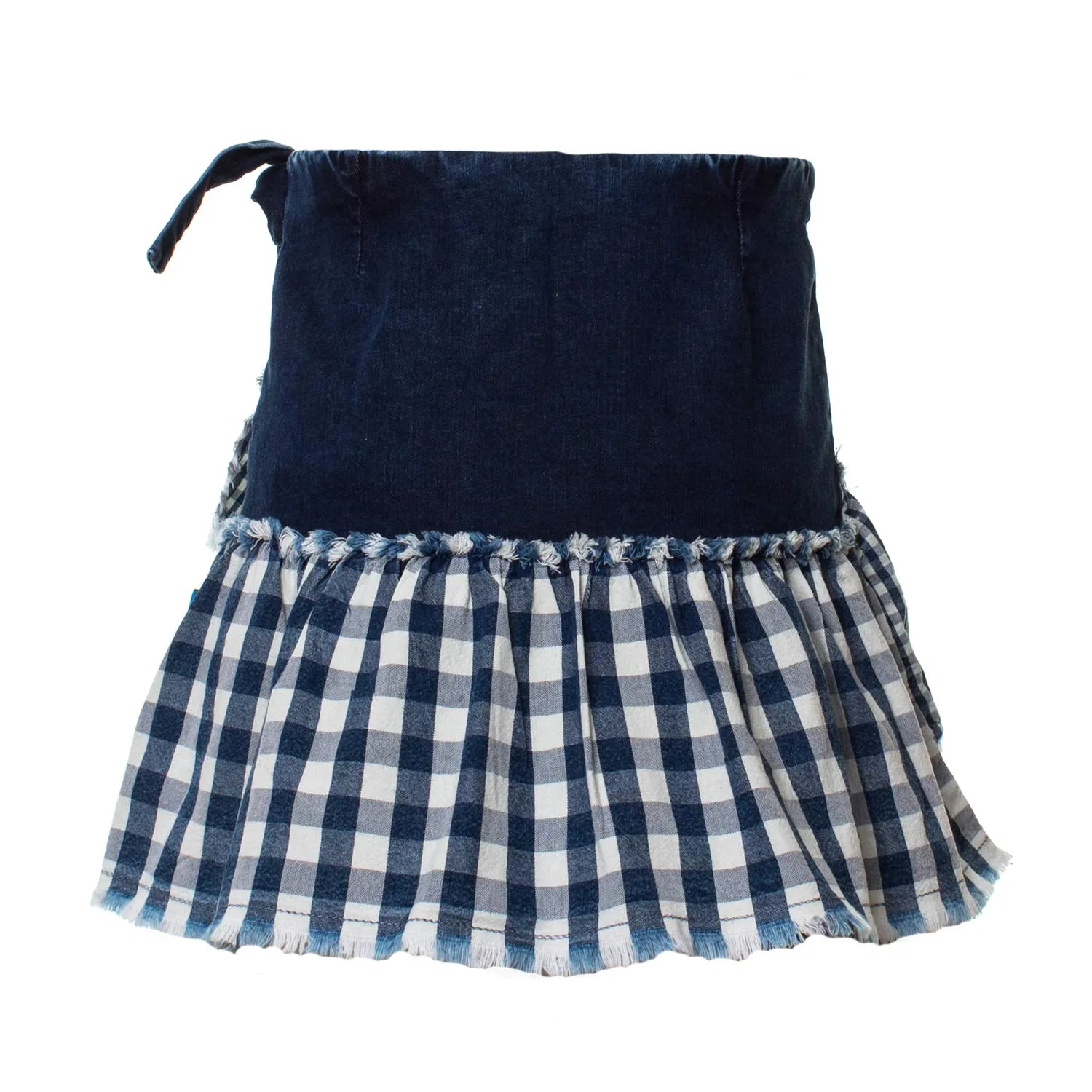 Gonna Denim A Quadri Bambina
