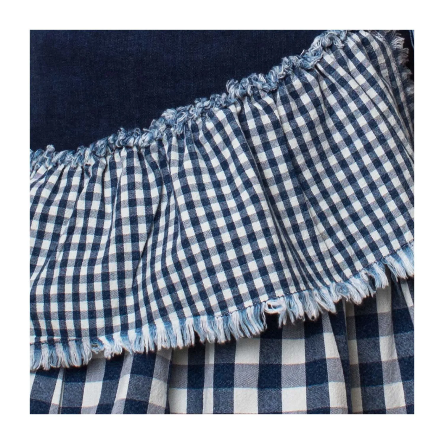 Gonna Denim A Quadri Bambina