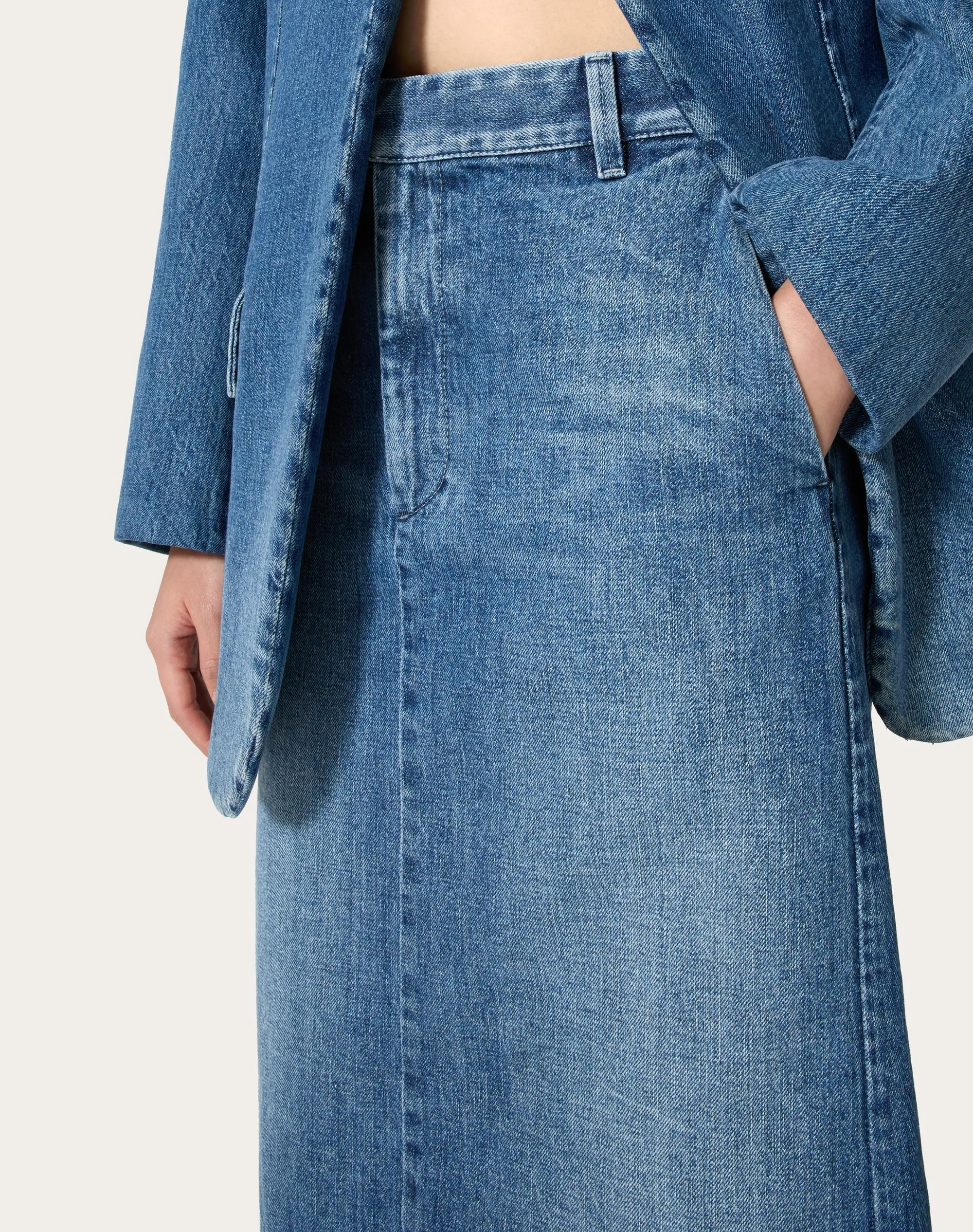 GONNA IN MEDIUM BLUE DENIM