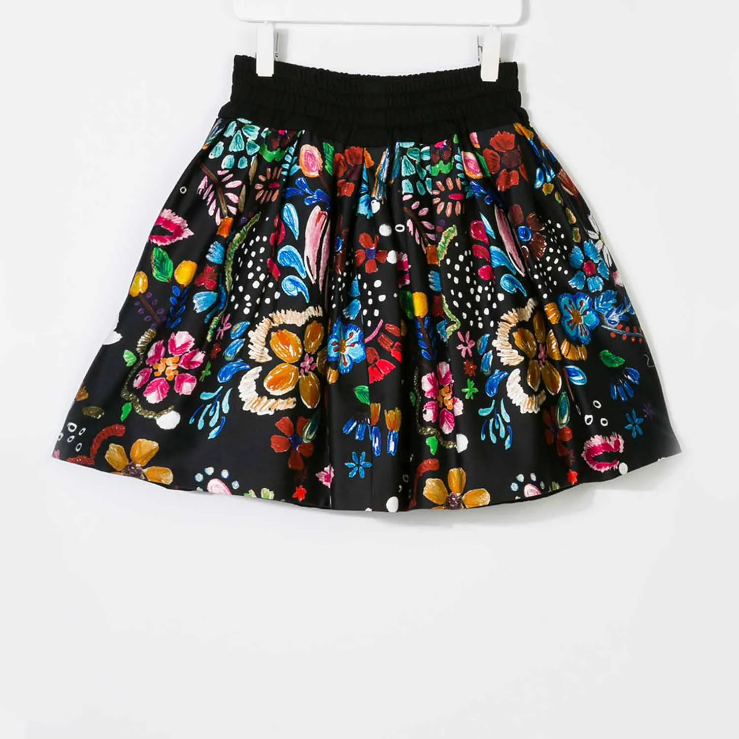 Gonna Nera A Fiori Girl