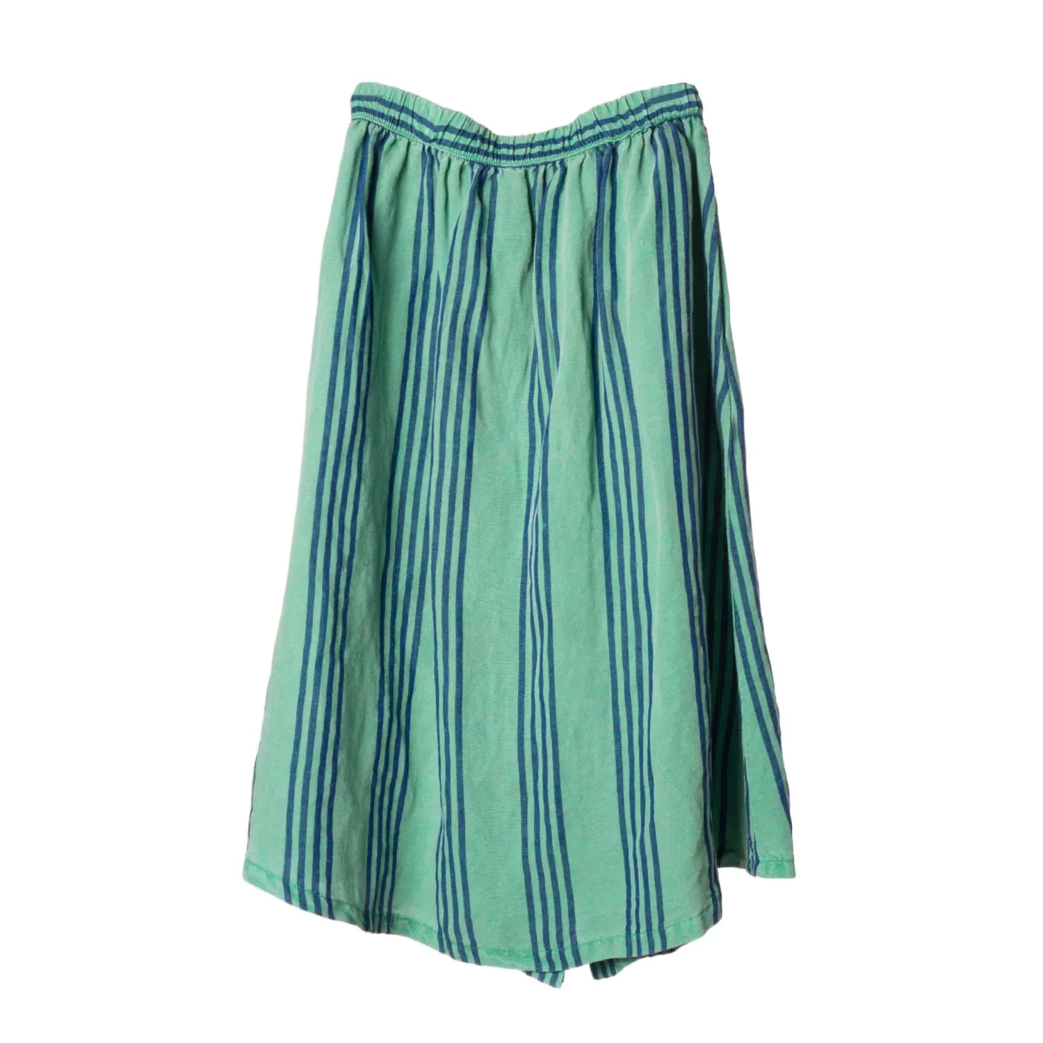 Gonna Verde A Righe Blu