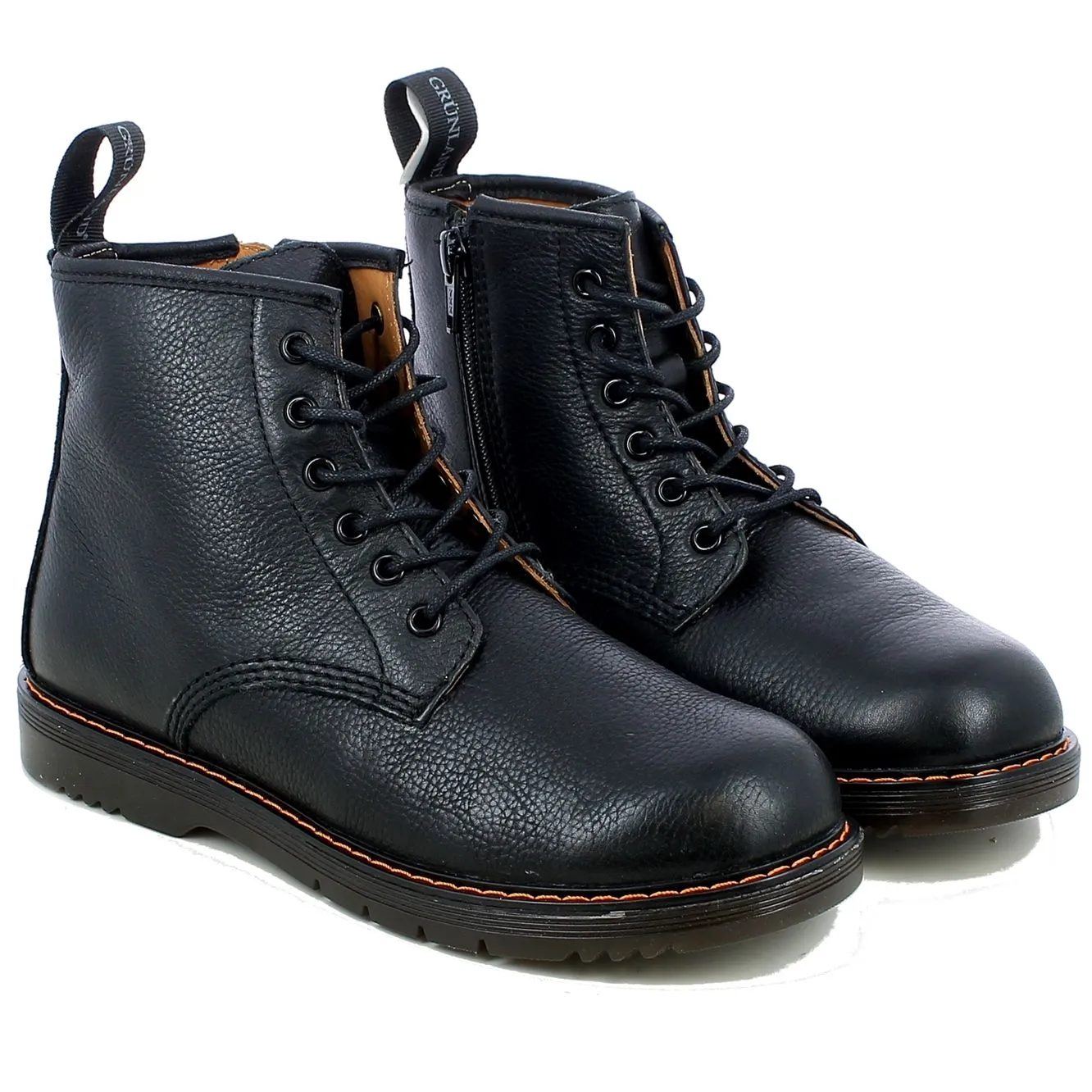 Grunland  Anfibio Bambina in Pelle Nera Grunland Taba 