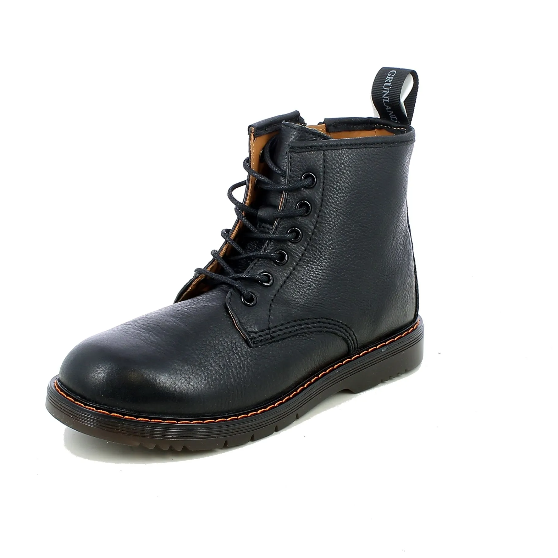 Grunland  Anfibio Bambina in Pelle Nera Grunland Taba 