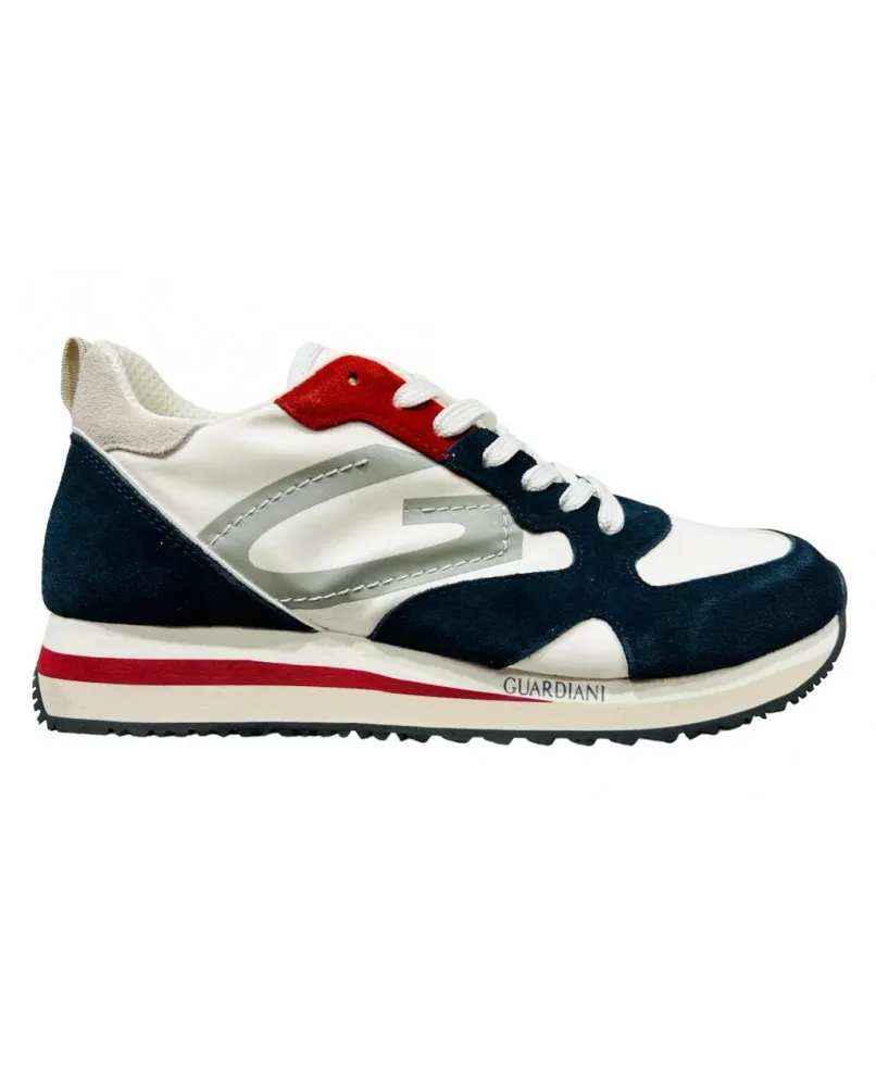 GUARDIANI WEN 2200 LOW sneakers casual scarpe uomo pelle blu