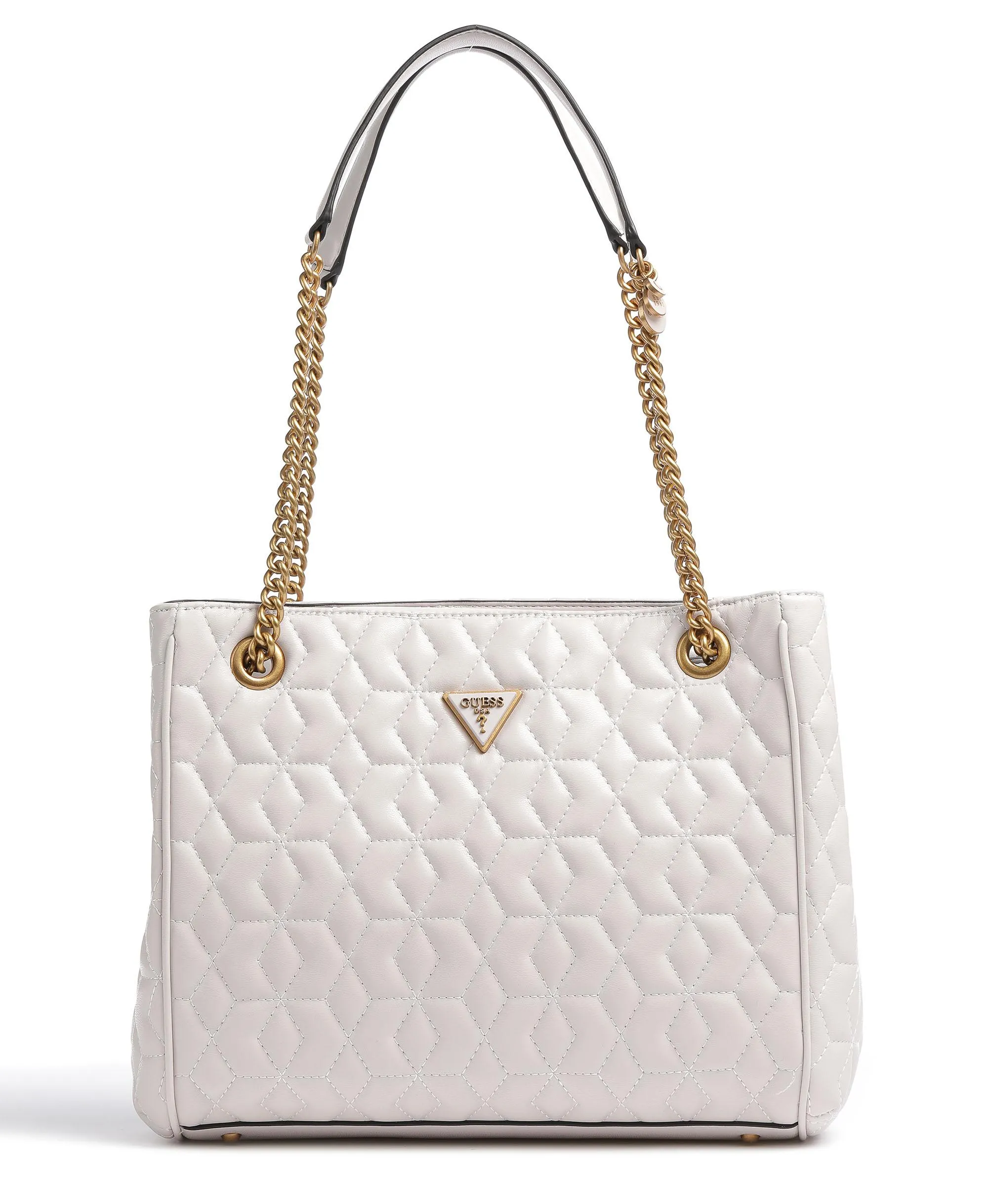  Guess Elenia Borsa shopper pelle sintetica grigio chiaro  