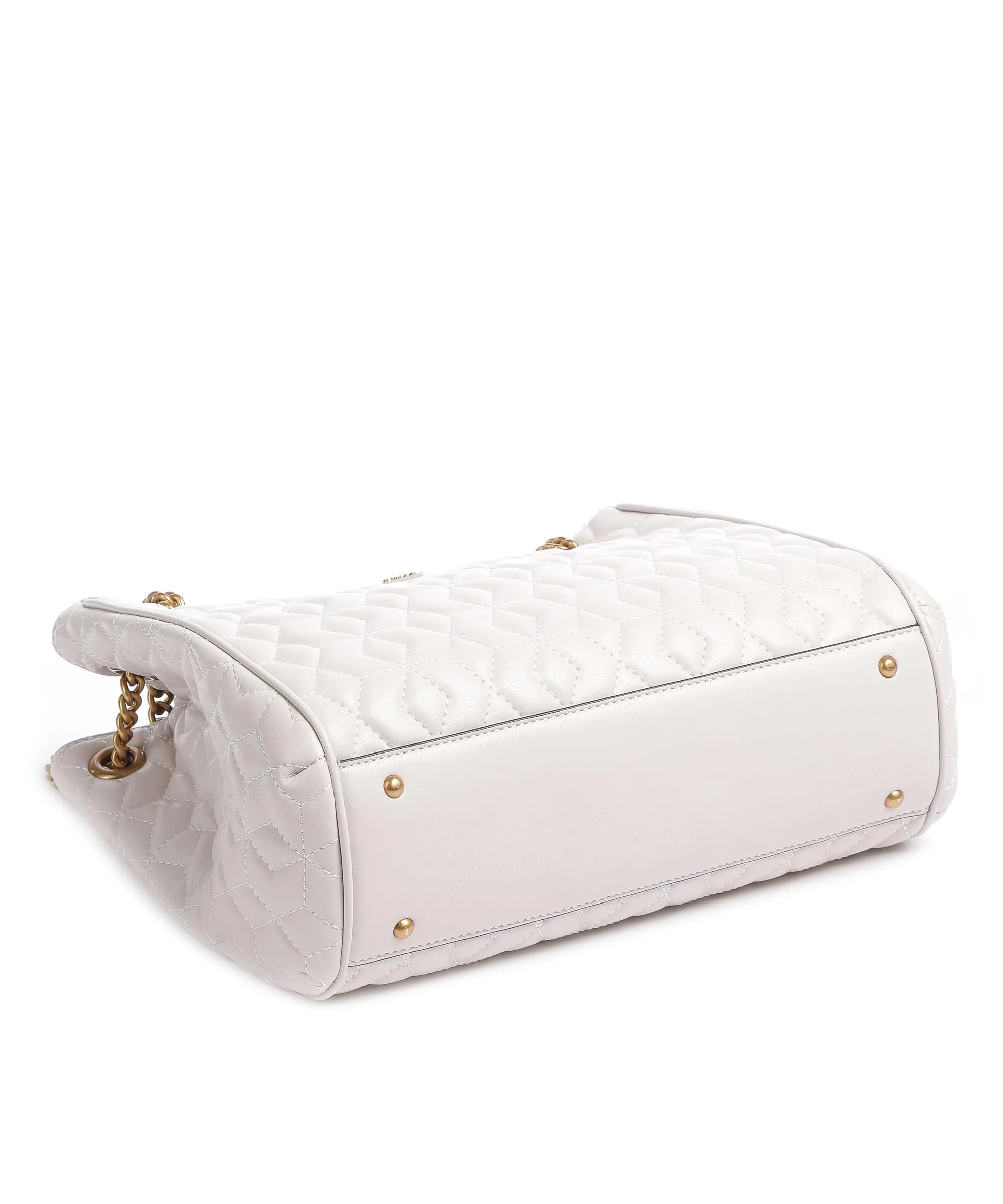  Guess Elenia Borsa shopper pelle sintetica grigio chiaro  