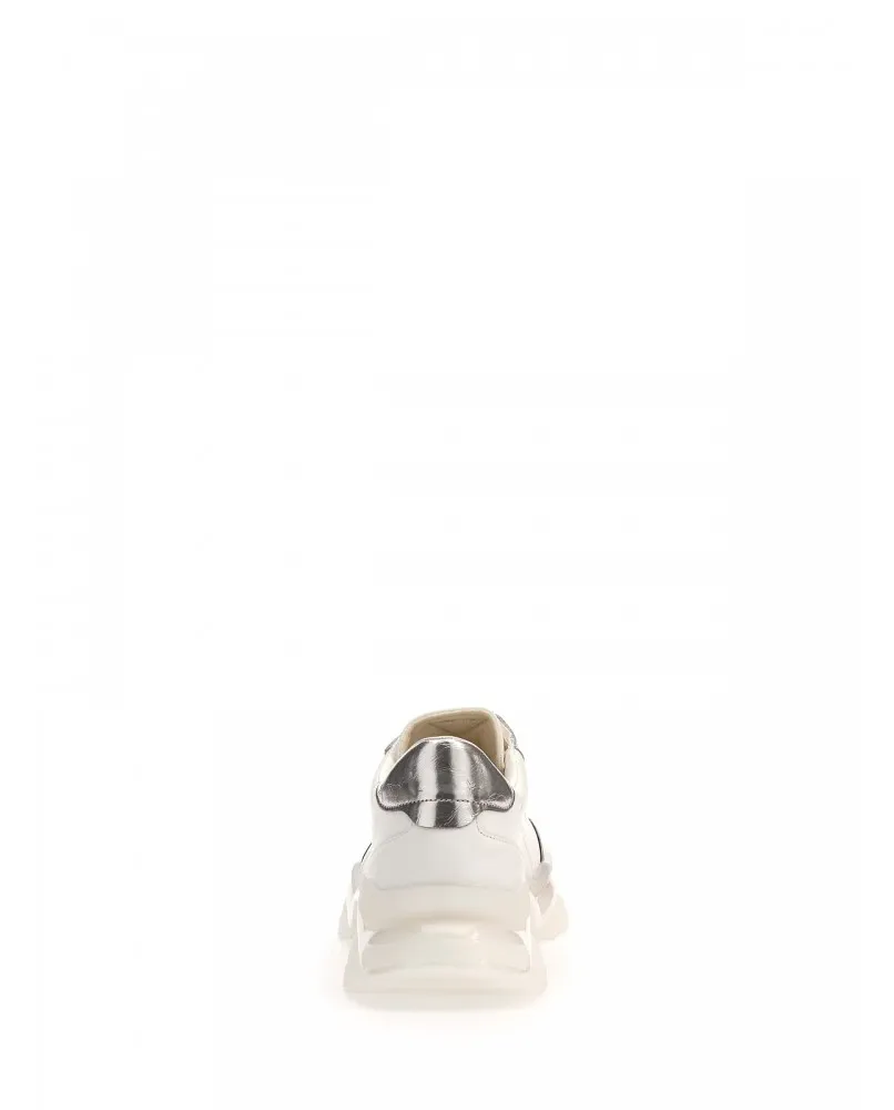 GUESS FM8maslea12 sneakers scarpe uomo casual bianco pelle
