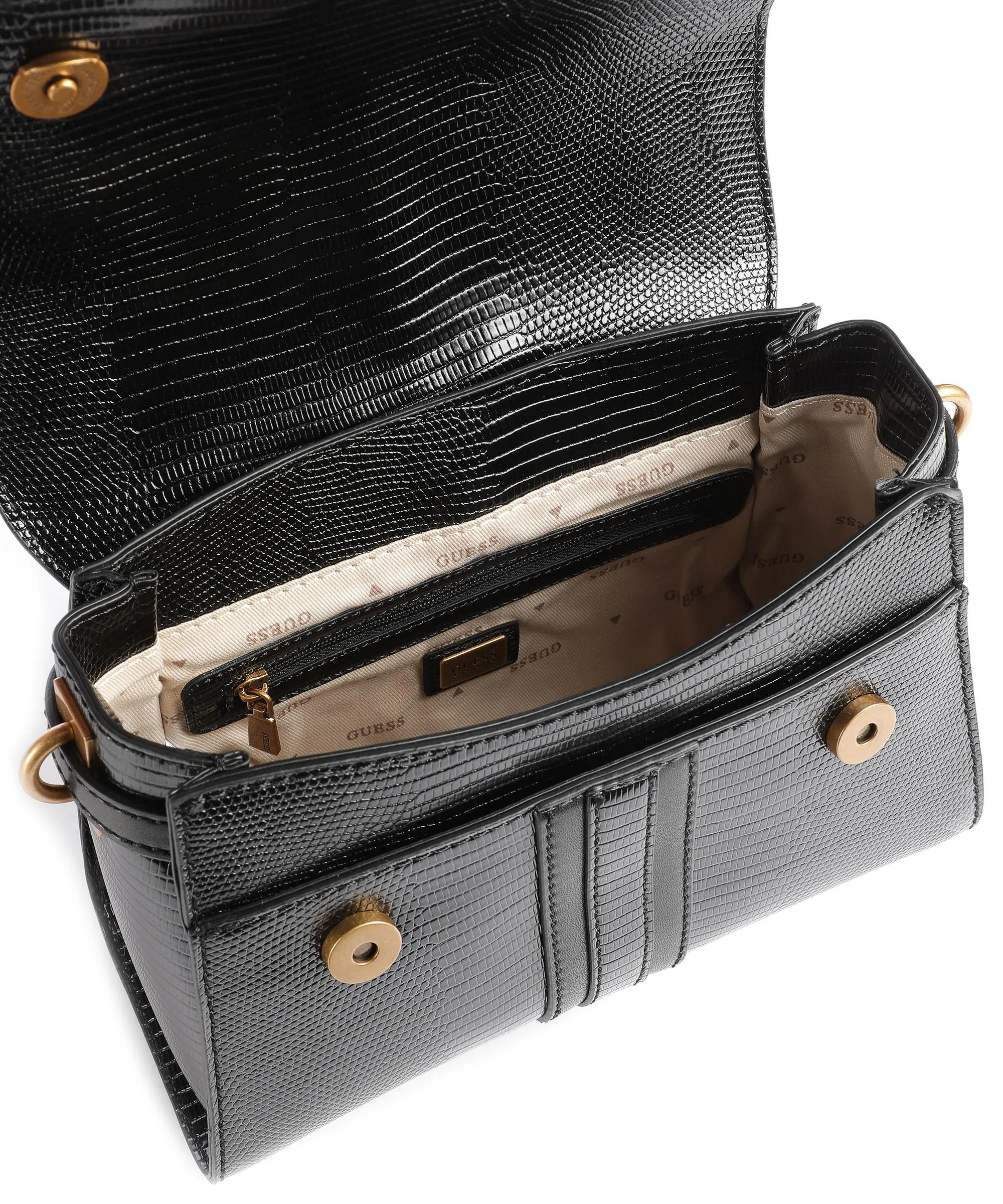 Guess Ginevra Borsa a mano pelle sintetica nero  