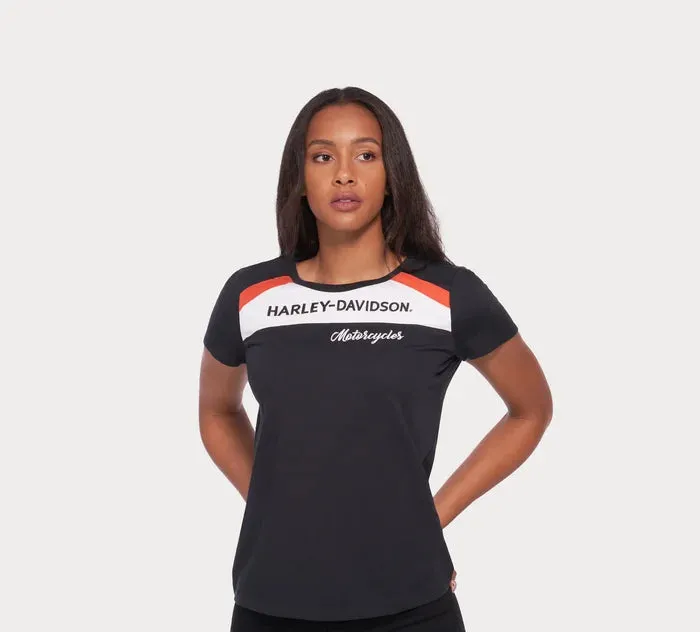 Harley Davidson Top in maglia Accelerate Stripe da donna ref. 99101-22VW