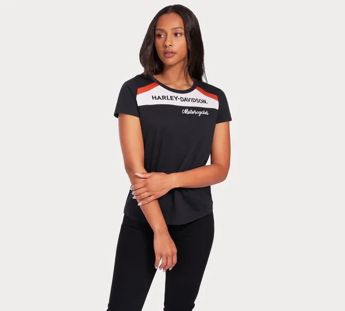 Harley Davidson Top in maglia Accelerate Stripe da donna ref. 99101-22VW