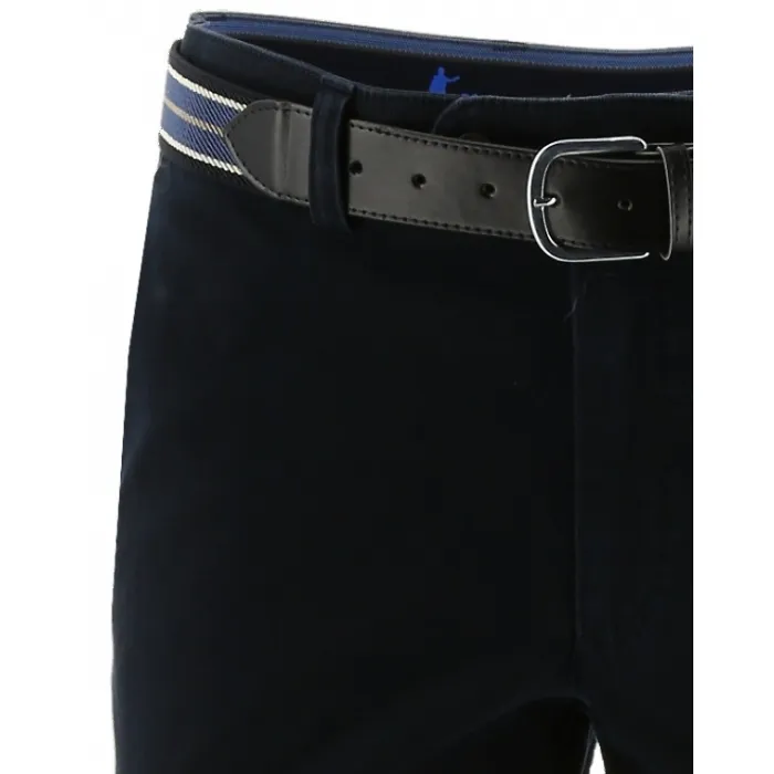 Henk ter Horst pantaloni chino Pascal blu scuro
