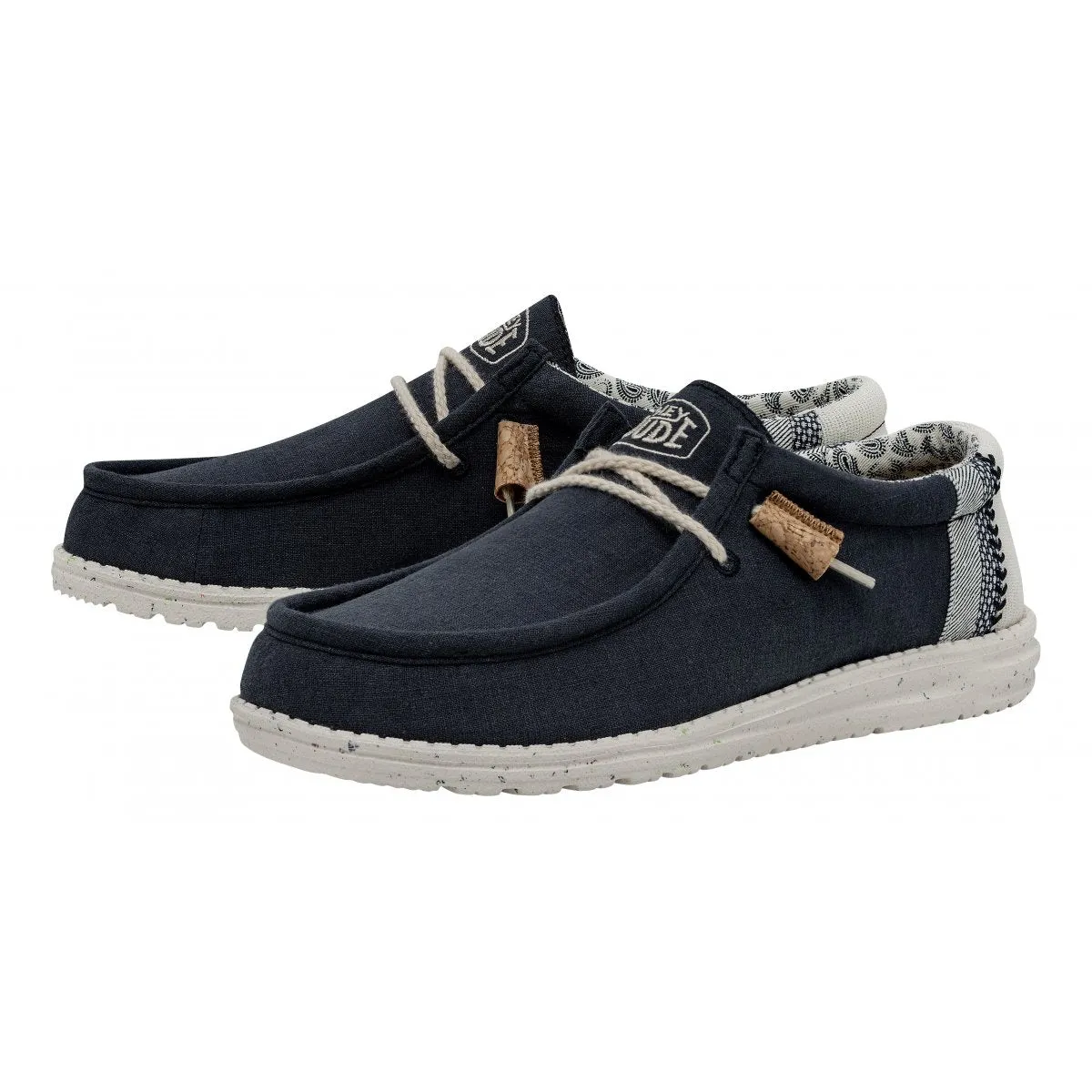 Hey Dude Mocassini Wally Breack in Tessuto Blu
