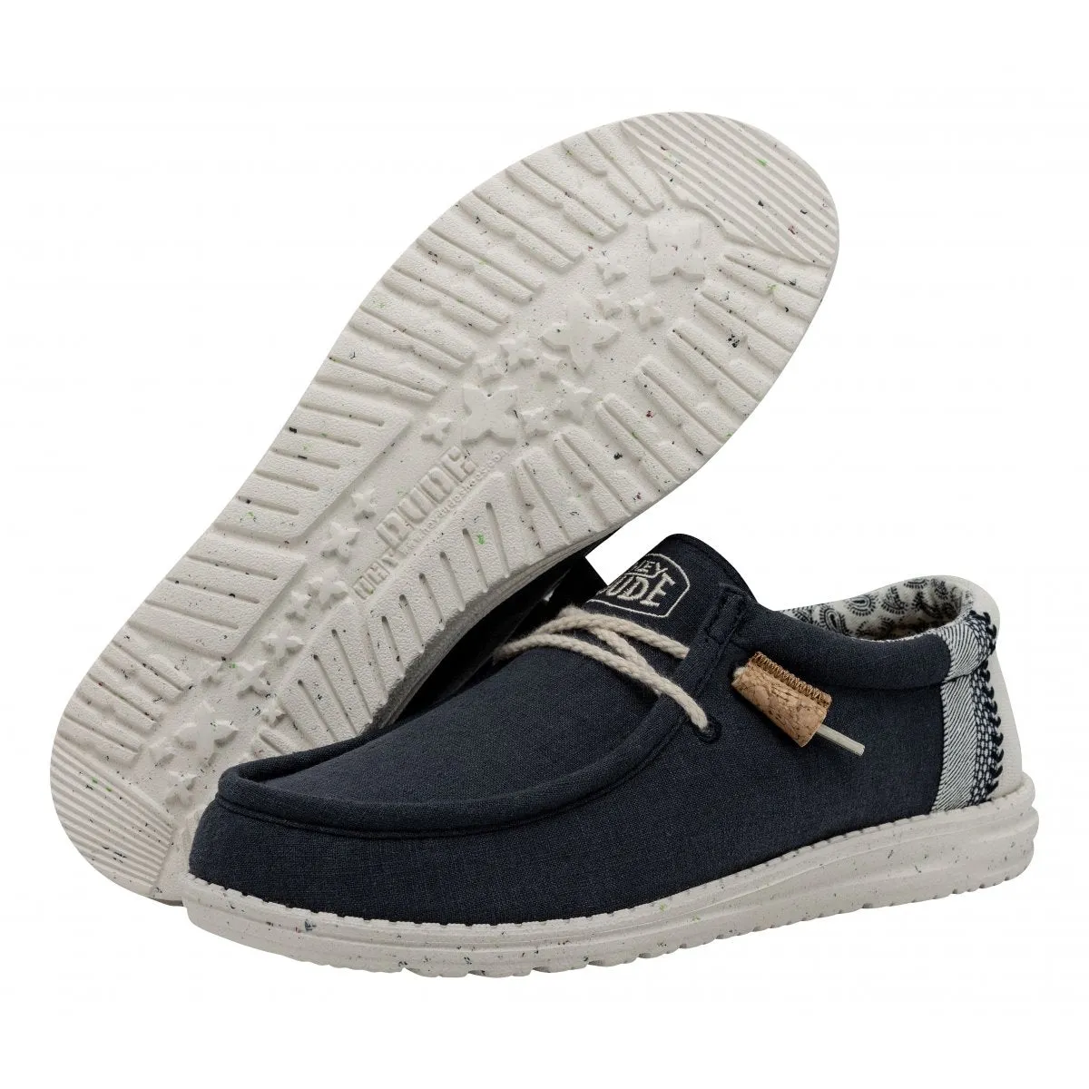 Hey Dude Mocassini Wally Breack in Tessuto Blu