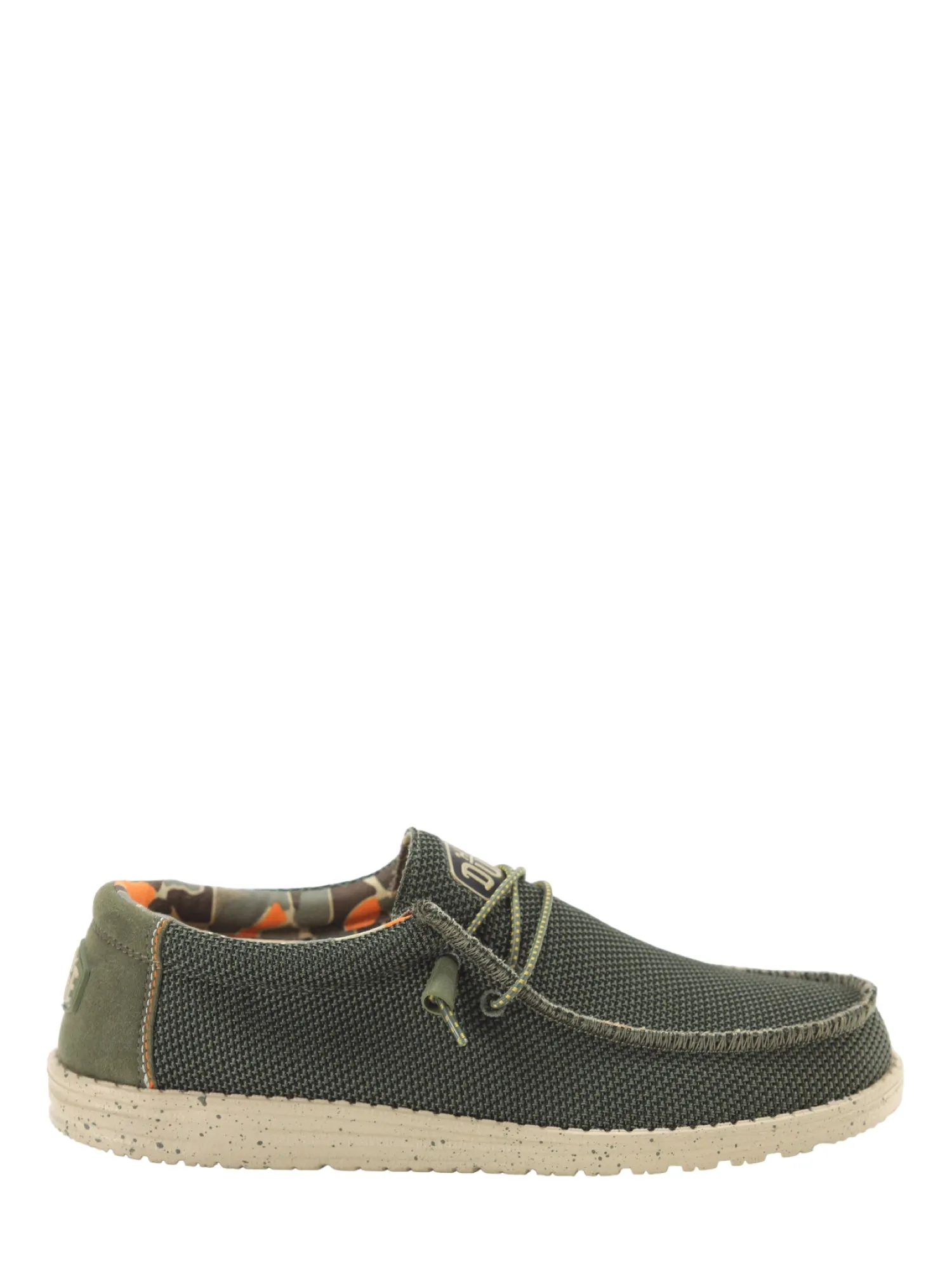 Hey Dude Mocassini Wally in Tessuto Verde
