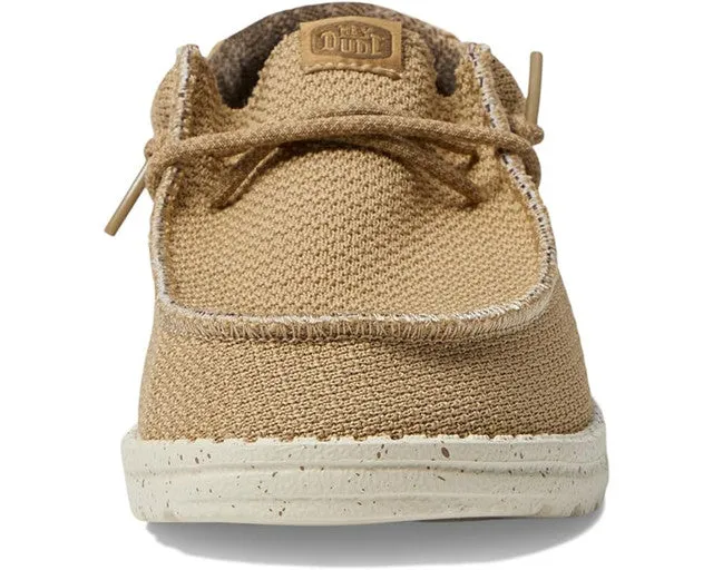 Hey Dude Mocassini Wally Youth in Tessuto Beige
