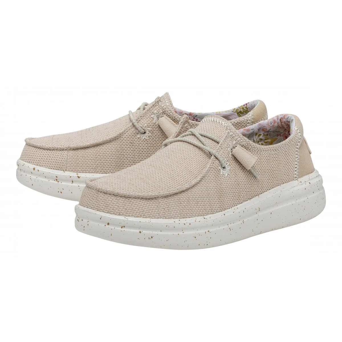 Hey Dude Mocassini Wendy Rise in Tessuto Beige