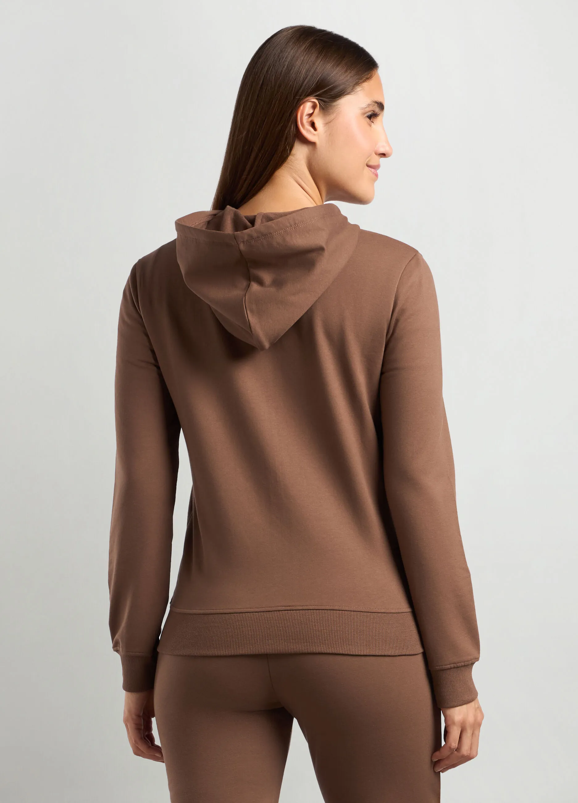 HOLISTIC  Felpa full zip con cappuccio donna