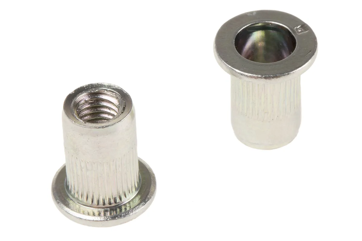 Inserto filettato in Acciaio Liscio Böllhoff, M6, Ø flangia 13mm, Ø foro di fissaggio 9mm