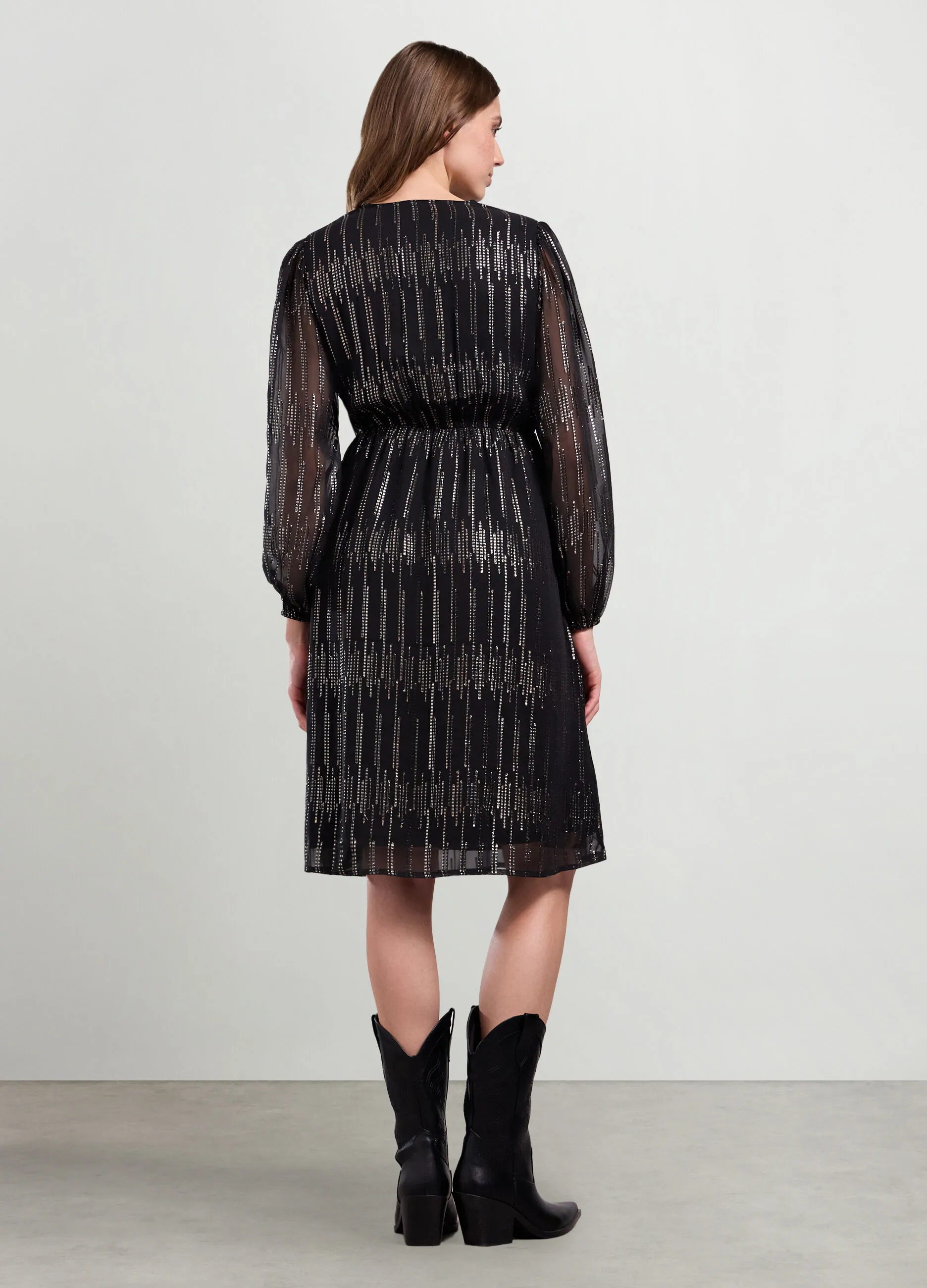 IWIE  Abito con lavorazione in filo lurex donna