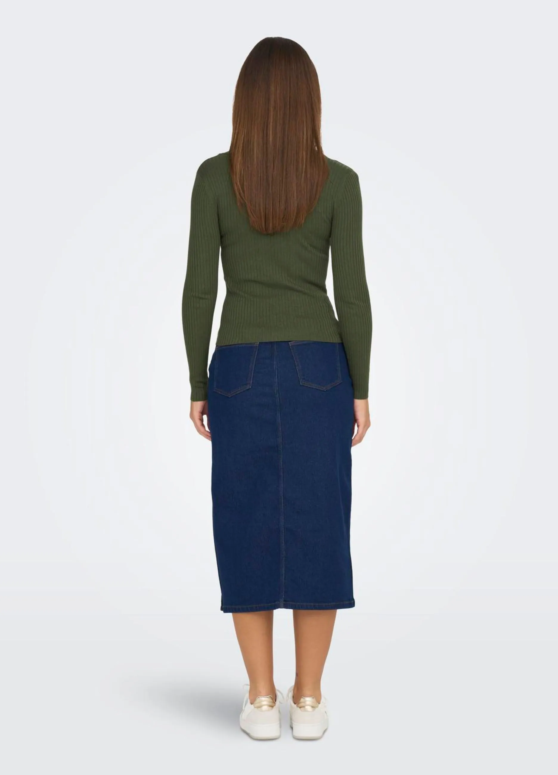 JDY  Pullover a maniche lunghe con scollo a U