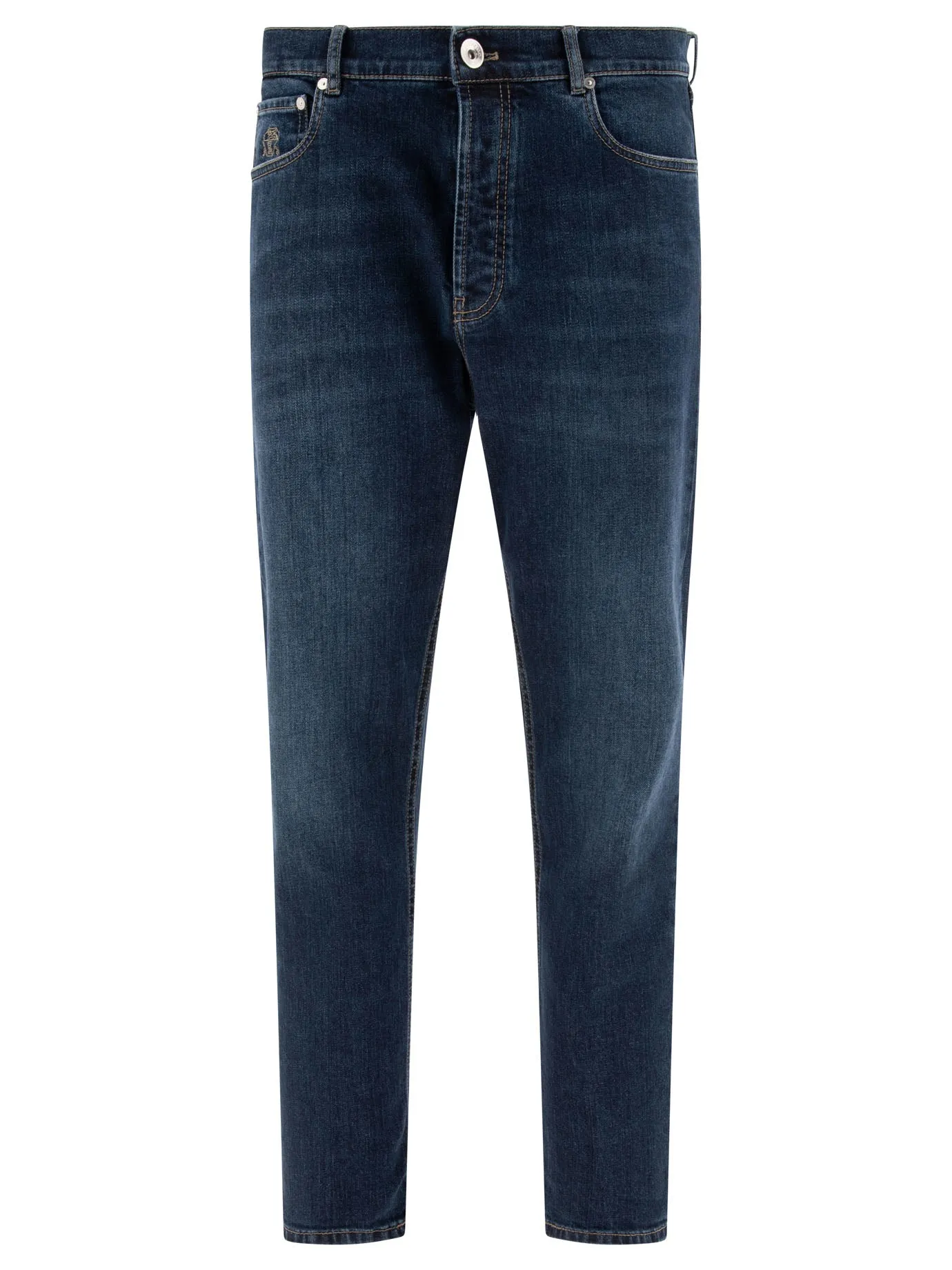 Jeans Brunello Cucinelli con effetto angosciato
