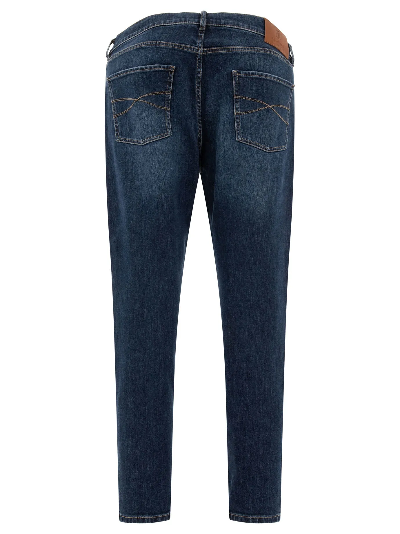 Jeans Brunello Cucinelli con effetto angosciato