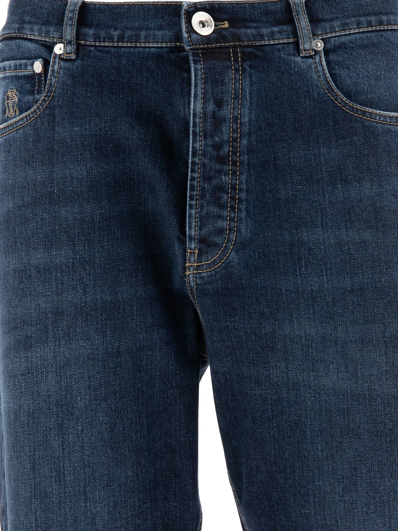 Jeans Brunello Cucinelli con effetto angosciato