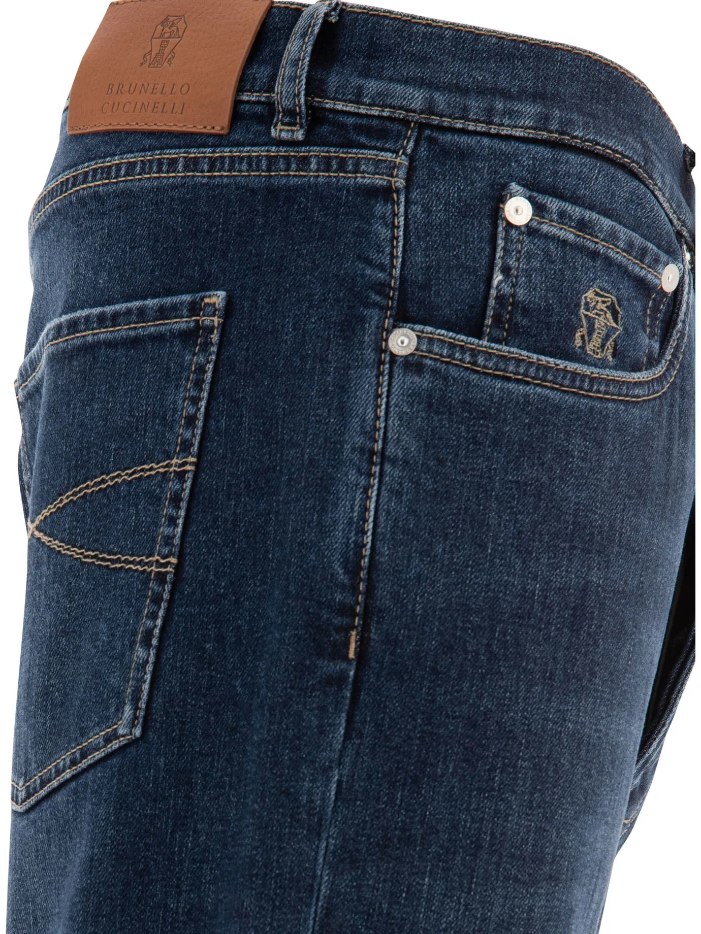 Jeans Brunello Cucinelli con effetto angosciato