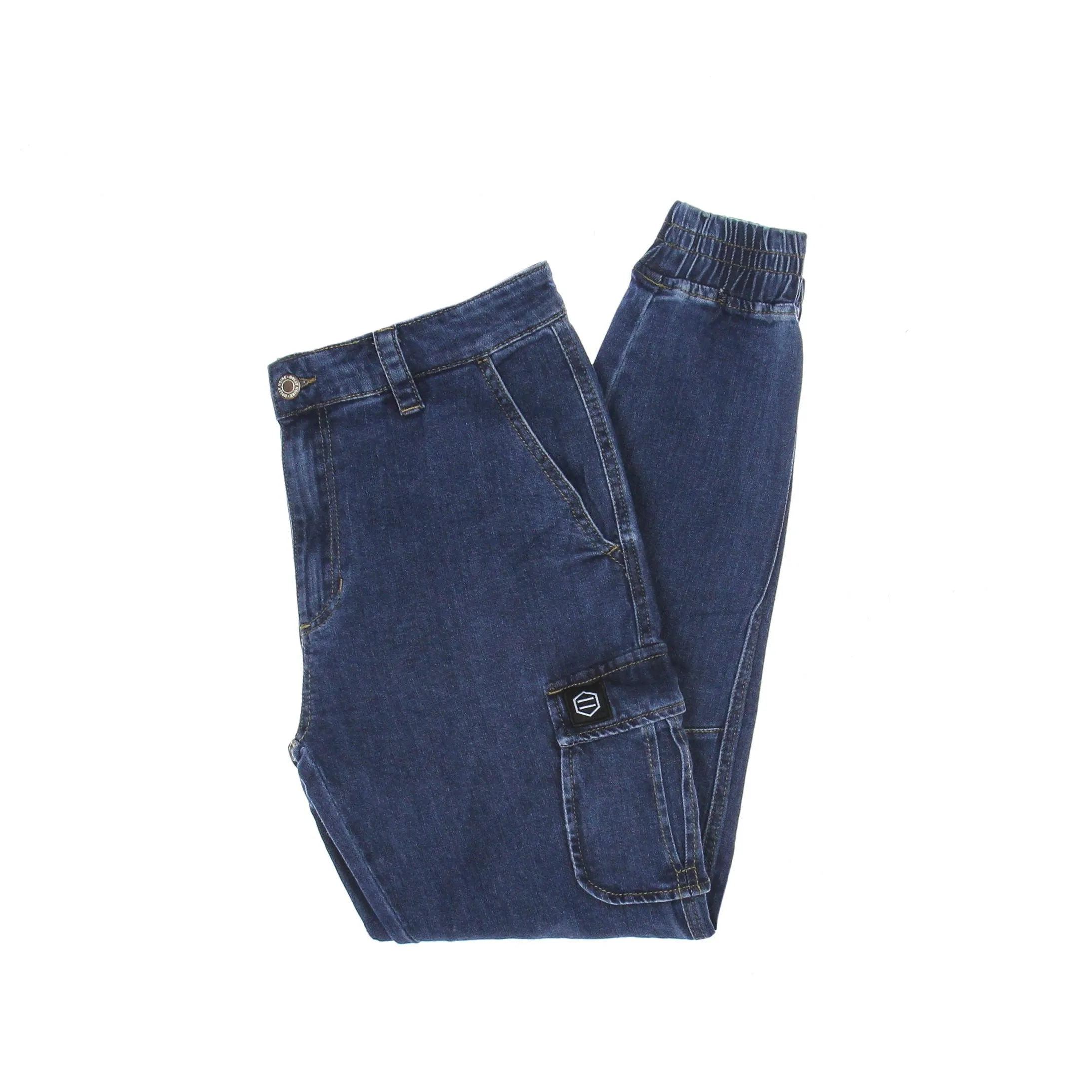 Jeans Uomo Cargo Long 903 Denim Light
