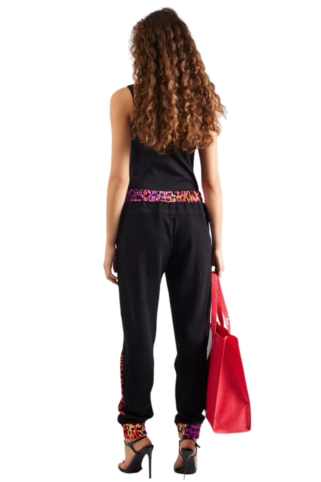 JUST CAVALLI PANTALONI TUTA NERO  AAE06-CF100