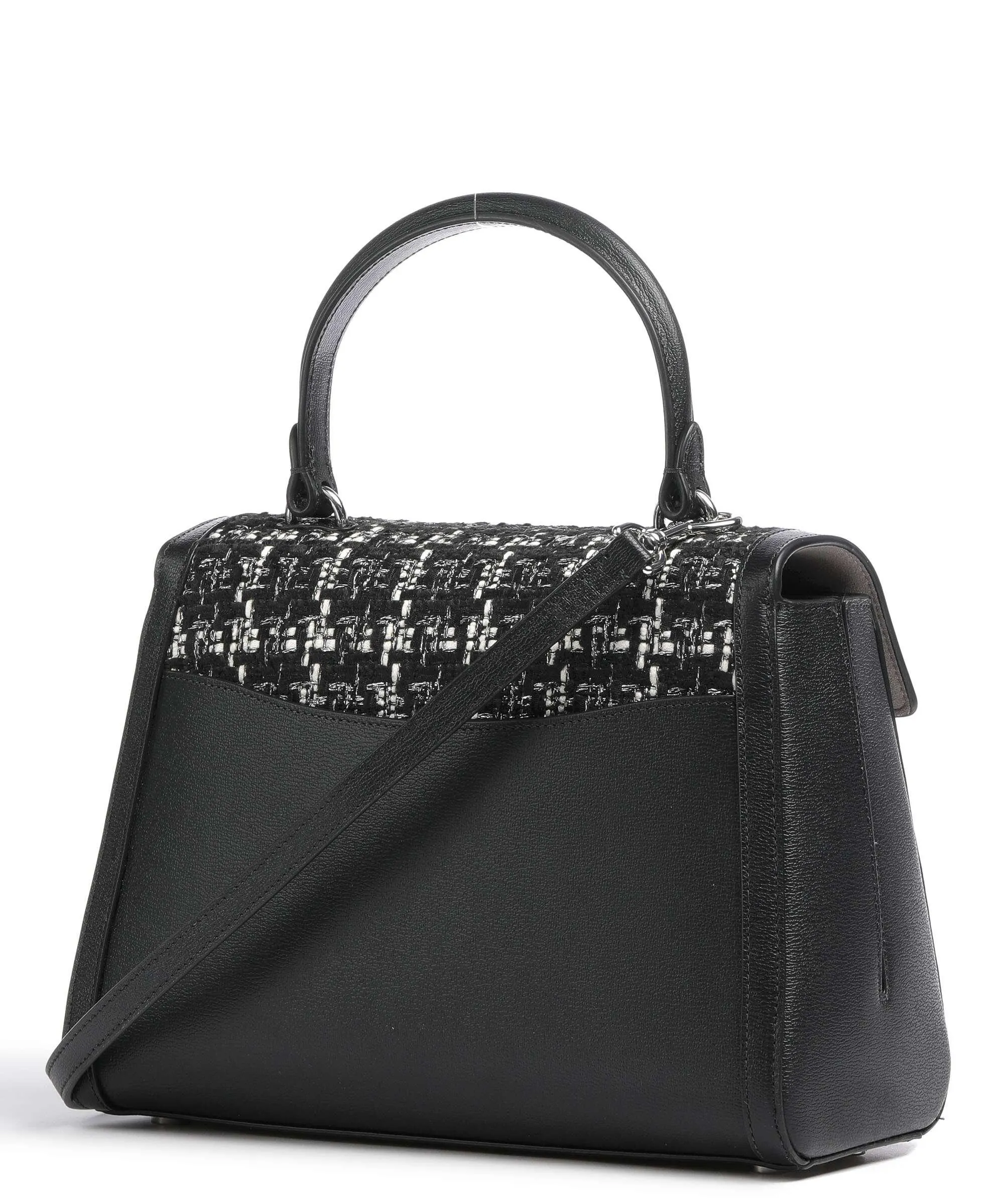  Kate Spade New York Katy Borsa a mano pelle di vacchetta finemente grana, tissu nero  