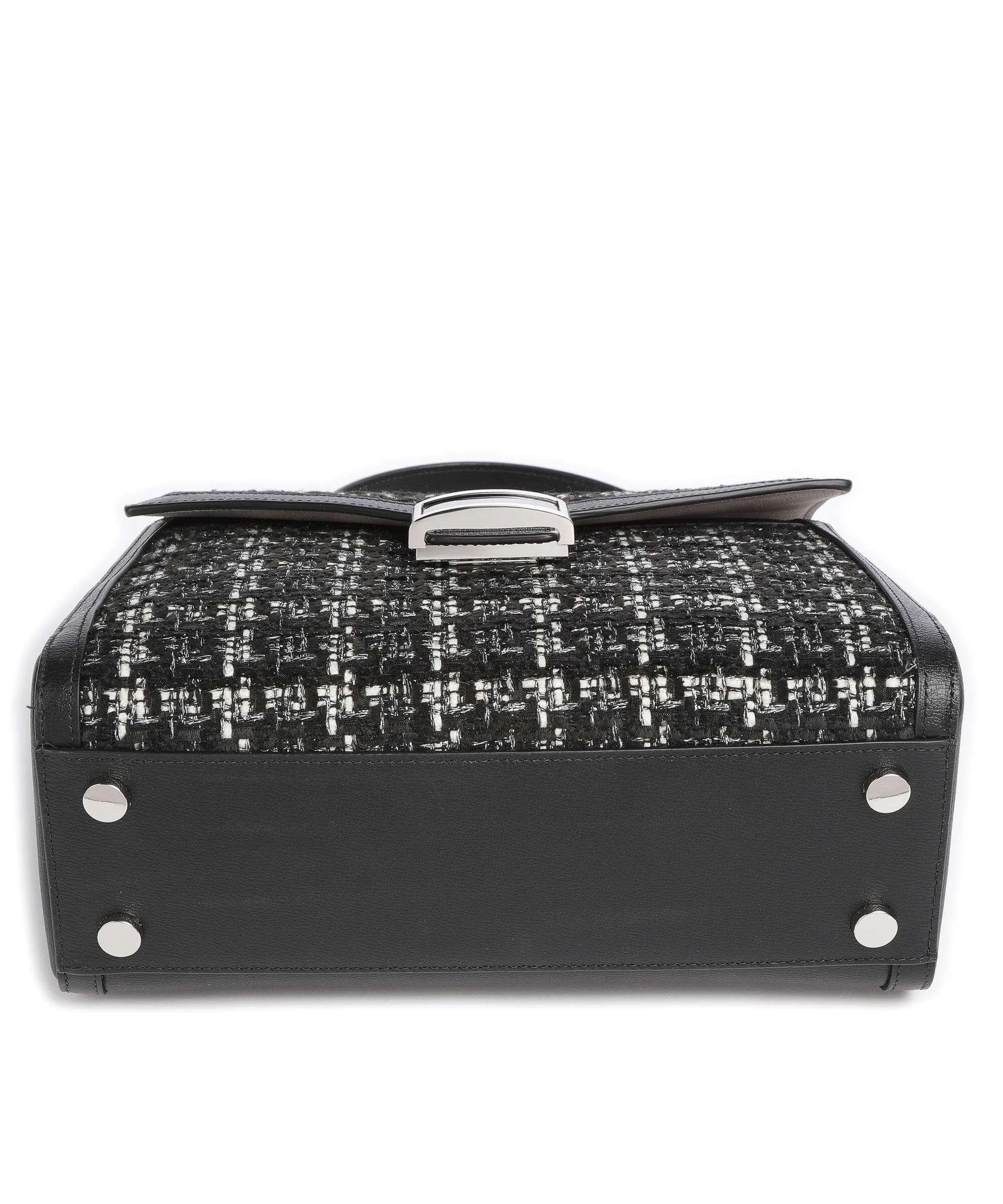  Kate Spade New York Katy Borsa a mano pelle di vacchetta finemente grana, tissu nero  