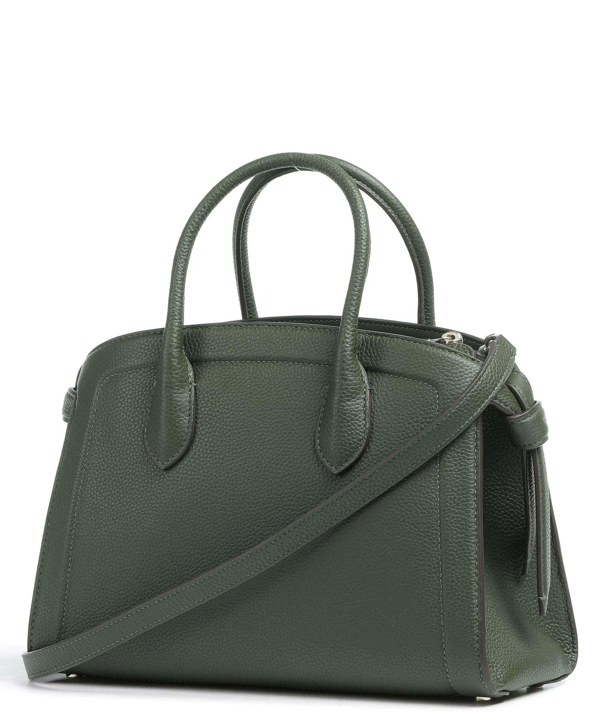  Kate Spade New York Knott Borsa a mano pelle granulata verde scuro  