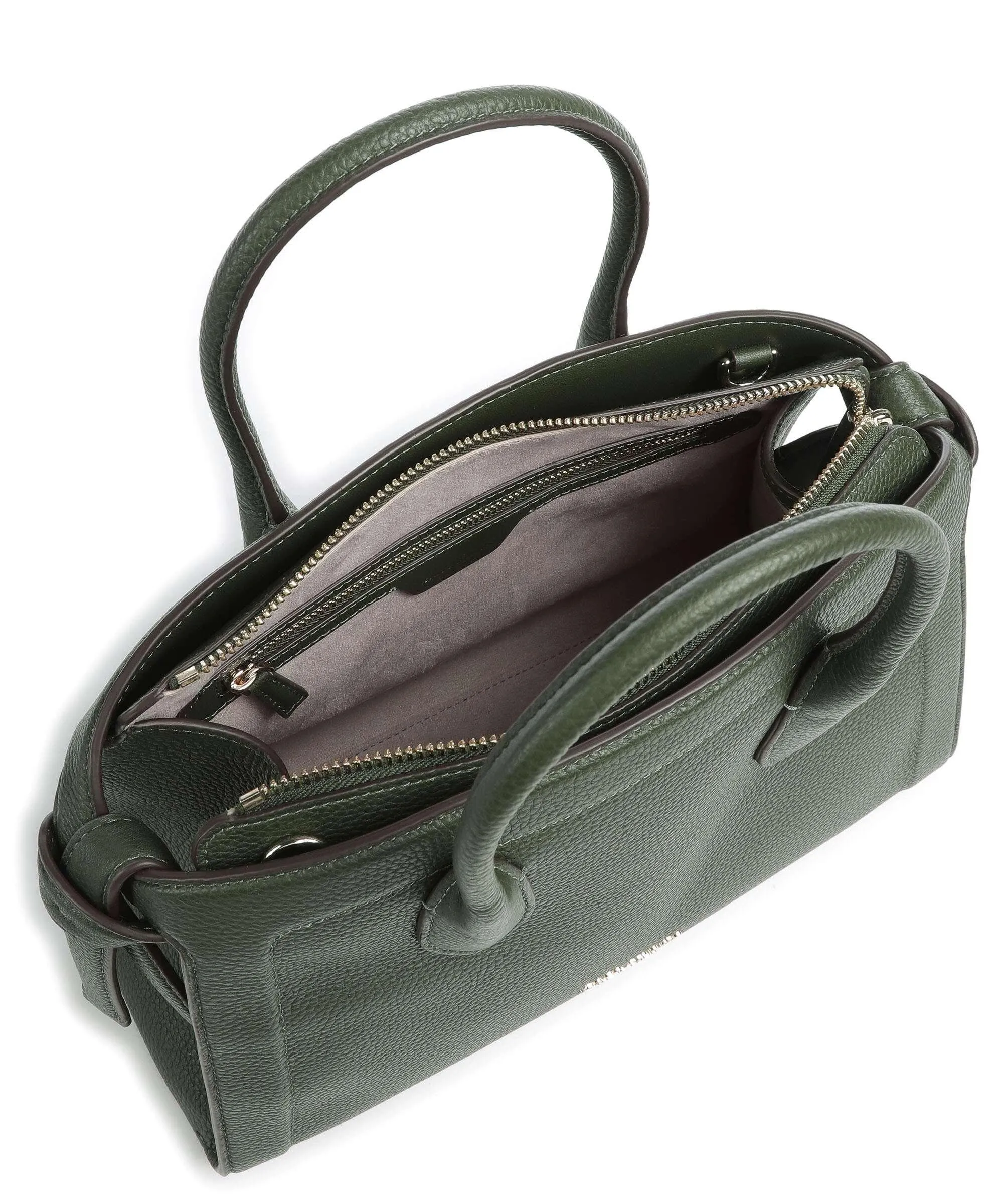  Kate Spade New York Knott Borsa a mano pelle granulata verde scuro  