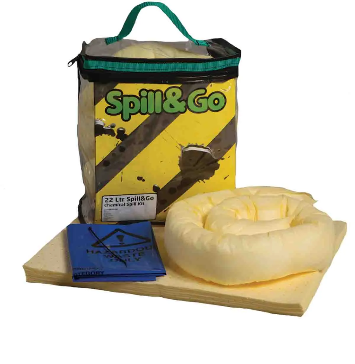 Kit controllo perdite Ecospill Ltd 330 x 330 x 240 mm, capacità assorbente 22 L, per Industria chimica