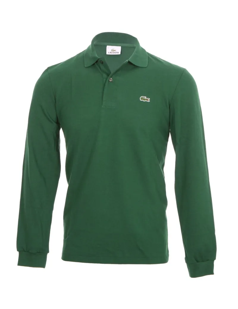 LACOSTE polo uomo 1312 manica lunga verdone
